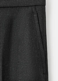 Pleated suit pants