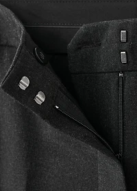 Pleated suit pants