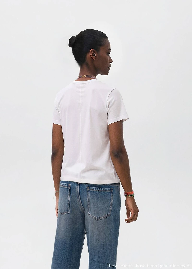 Velvet text t-shirt