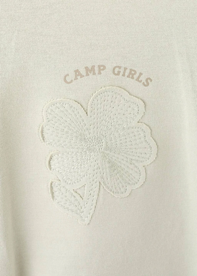 Embroidered cotton T-shirt