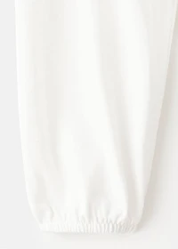 Floral-embroidered t-shirt