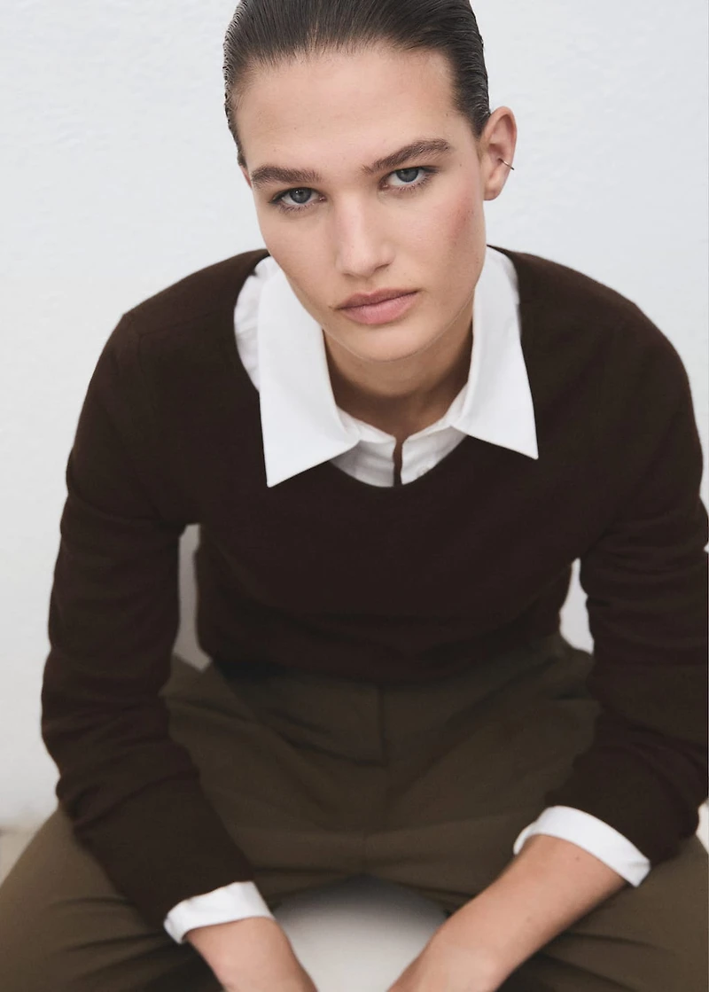 Fine-knit sweater