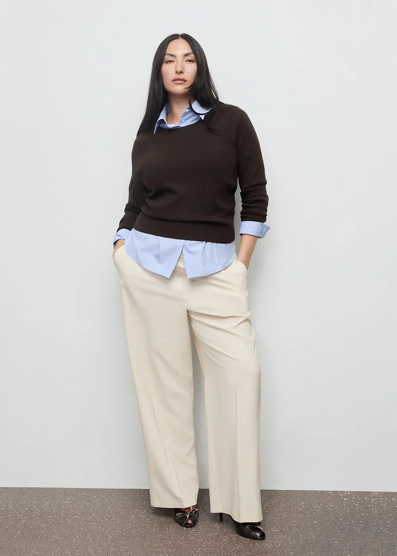 Fine-knit sweater