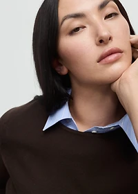 Fine-knit sweater