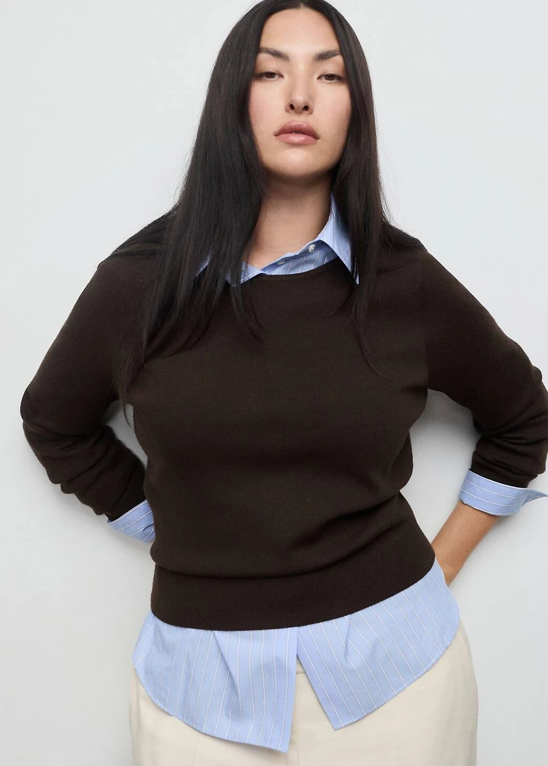 Fine-knit sweater