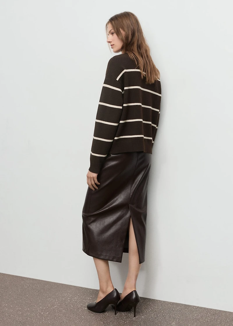 Knit striped sweater