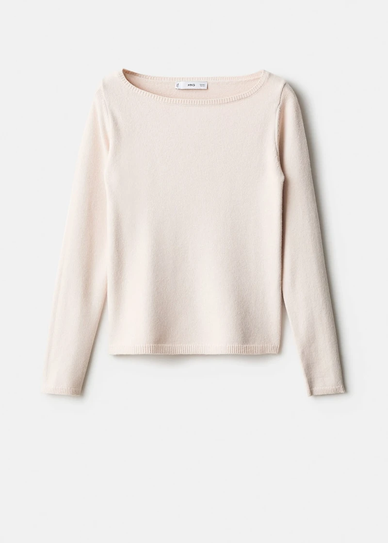 Boat neck sweater