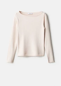 Boat neck sweater