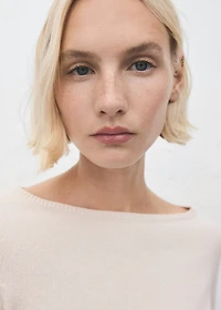 Boat neck sweater