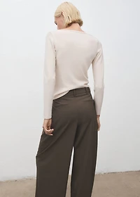 Boat neck sweater