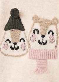 Knit embroidered sweater