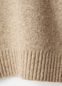 Knitted ribbed sweater