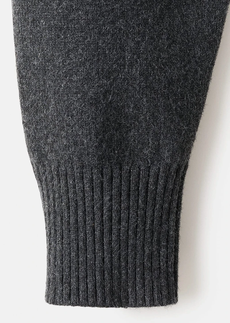 Cable-knit turtleneck sweater
