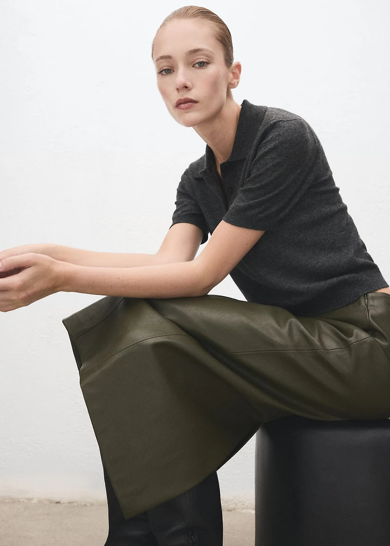 Polo neck sweater