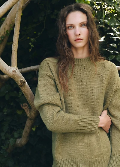 Oversized chunky-knit sweater