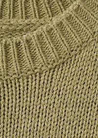 Oversized chunky-knit sweater