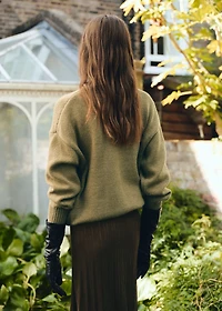 Oversized chunky-knit sweater