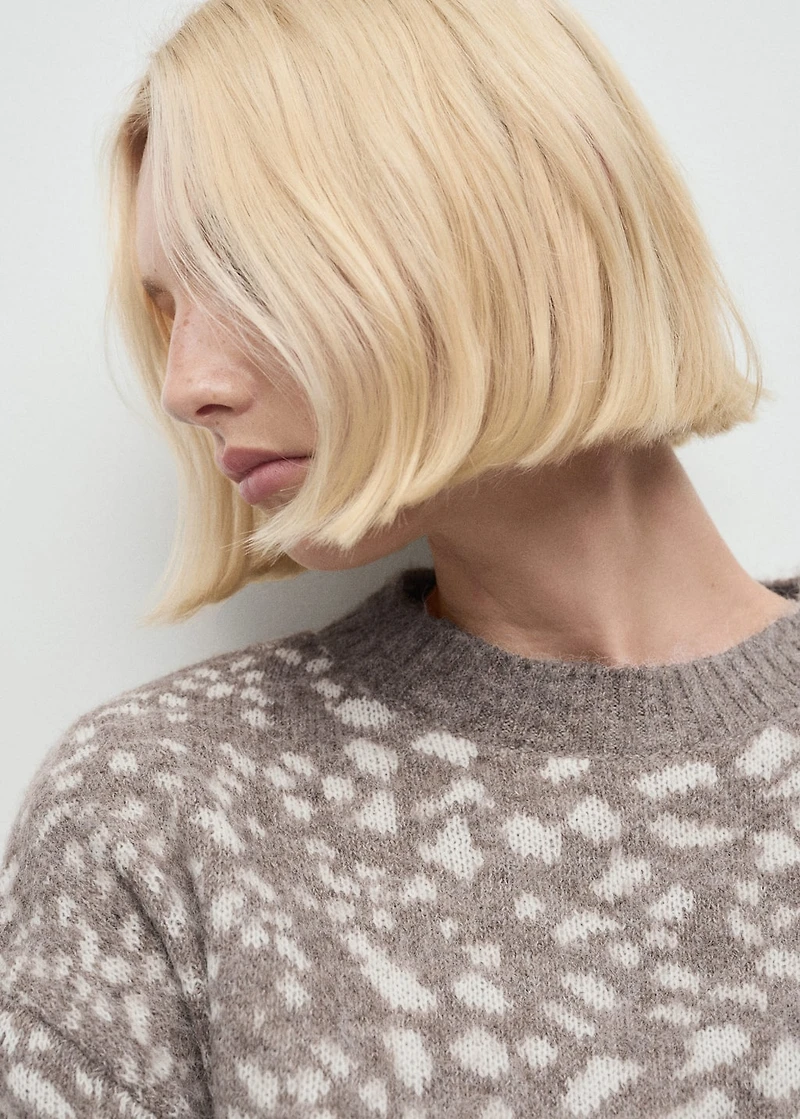 Animal print sweater