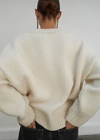 V-neck wool sweater