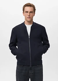 Bomber Zip Sweatshirt