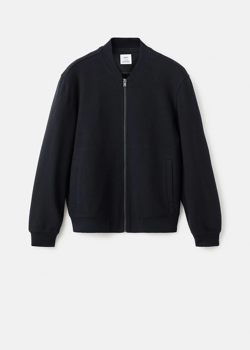 Bomber Zip Sweatshirt
