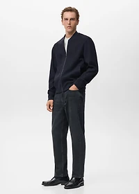 Bomber Zip Sweatshirt