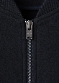Bomber Zip Sweatshirt