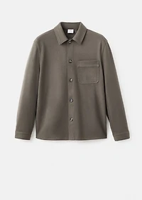 Regular fit flannel overshirt