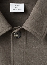 Regular fit flannel overshirt