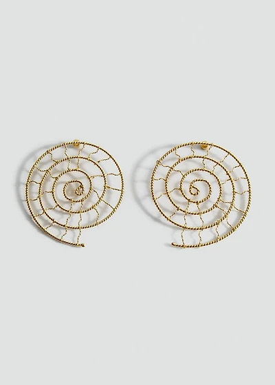 Shell design earrings