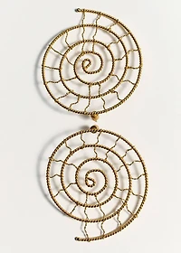 Shell design earrings