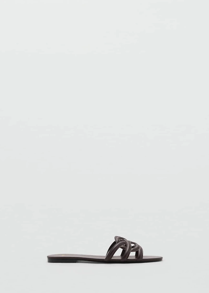 Cross-strap sandals