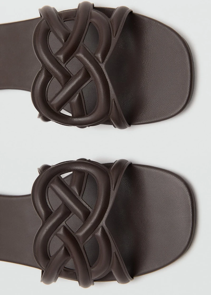 Cross-strap sandals