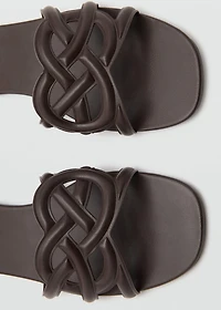 Cross-strap sandals