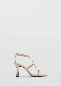 Heel strips sandals