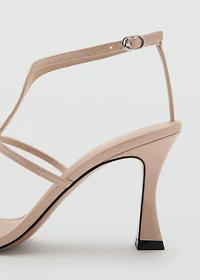 Heel strips sandals