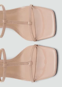 Heel strips sandals