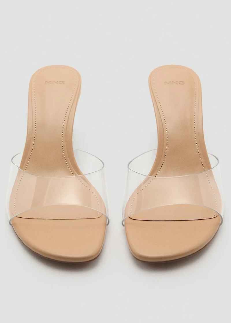 Vinyl wedge sandals