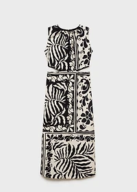 Midi-dress with cut-out