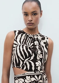 Midi-dress with cut-out