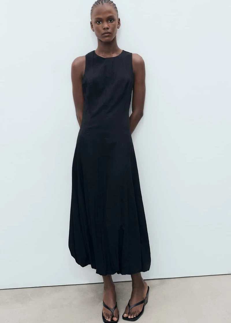 Long balloon dress