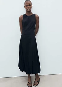 Long balloon dress