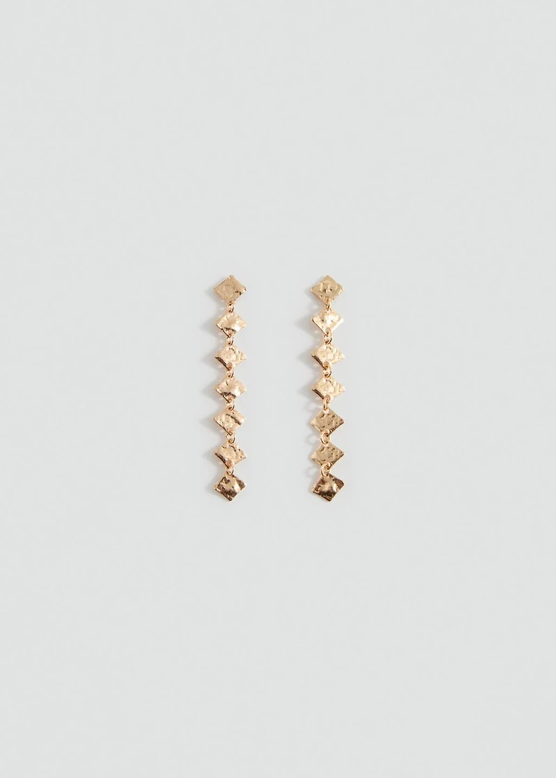 Geometric pendant earrings