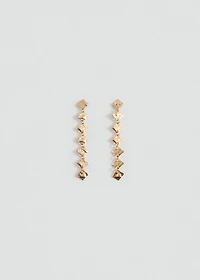 Geometric pendant earrings