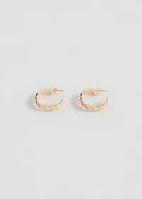 Star hoop earrings