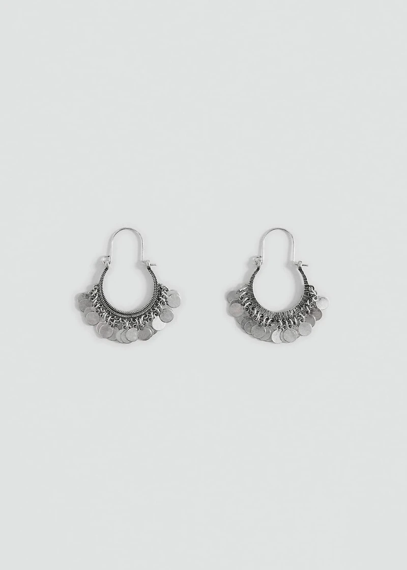 Bead hoop earrings