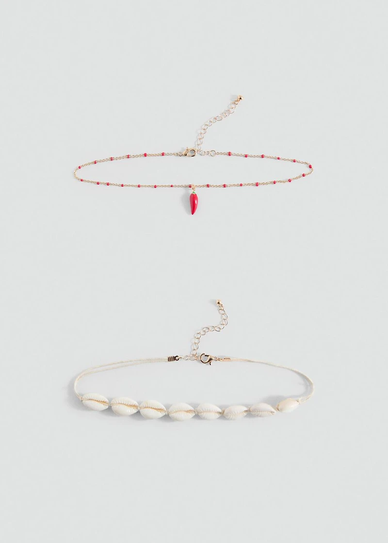 2 pack of necklaces