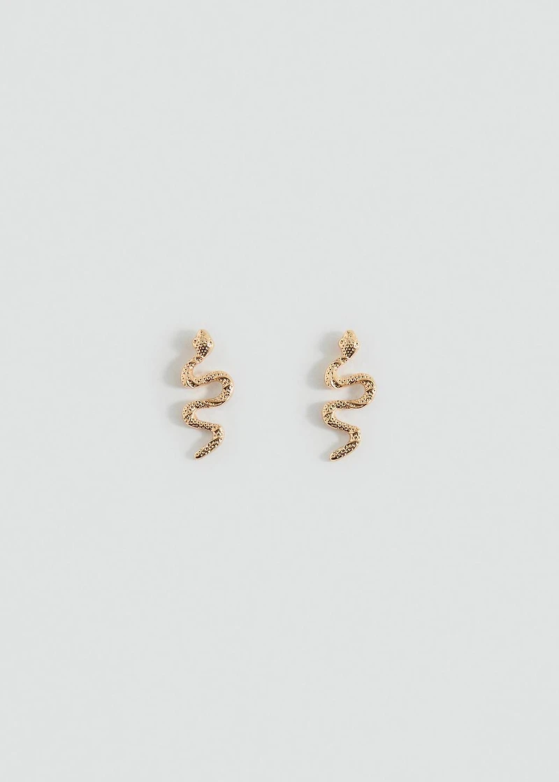 Snake design earrings