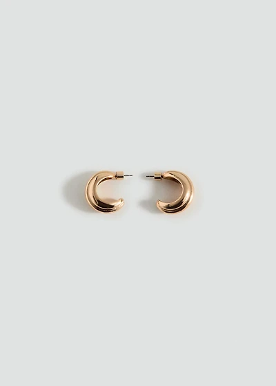 Embossed hoop earrings