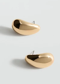 Oval volume earrings
